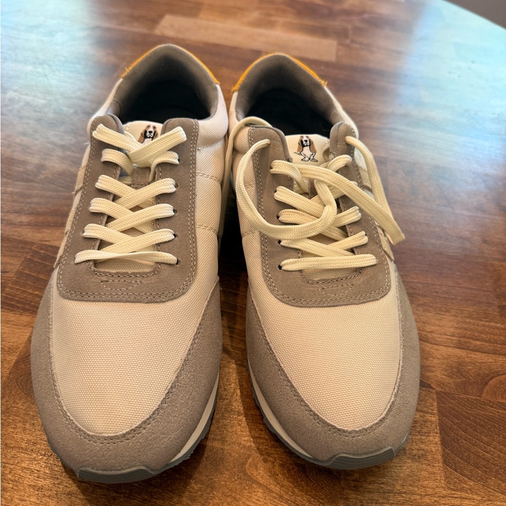 NEW Hush Puppies Seventy8 Retro Running Shoes Sz 11.5 Men's Gray/Yellow